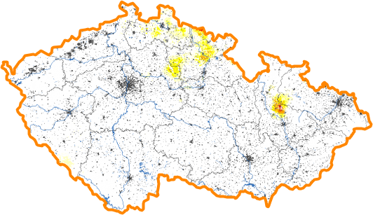 Intenzita sucha - 9. listopad 2014