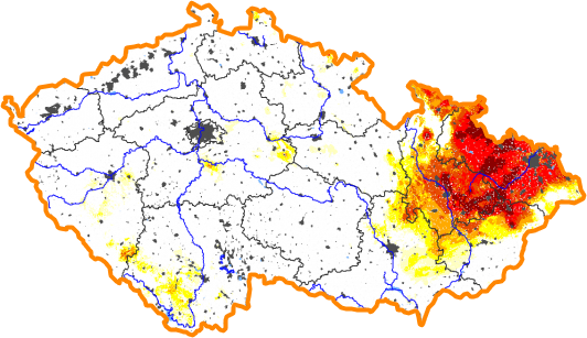 Intenzita sucha - 20. prosinec 2015