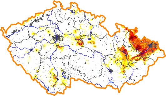 Intenzita sucha - 21. únor 2016