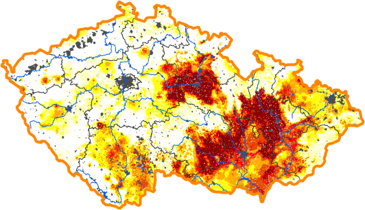 Intenzita sucha - 5. březen 2017