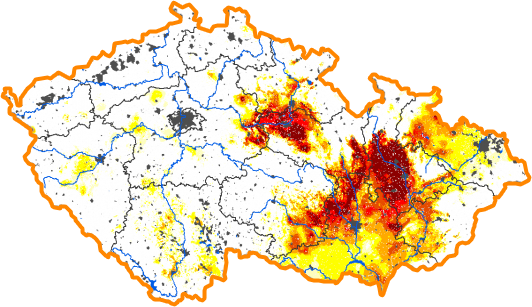 Intenzita sucha - 19. březen 2017