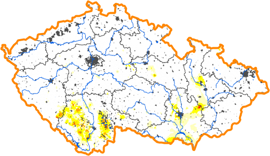 Intenzita sucha - 17. prosinec 2017