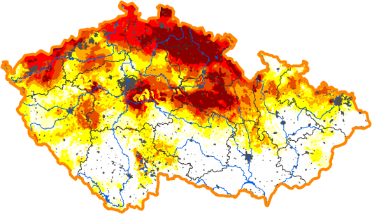 Intenzita sucha - 9. září 2018