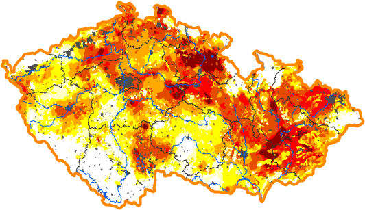 Intenzita sucha - 16. prosinec 2018