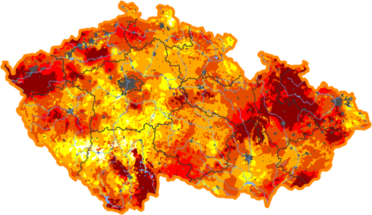 Intenzita sucha - 10. květen 2020