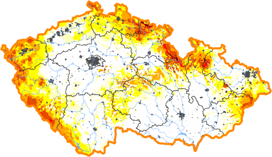 Intenzita sucha - 20. prosinec 2020