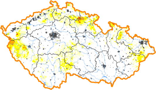 Intenzita sucha - 27. prosinec 2020