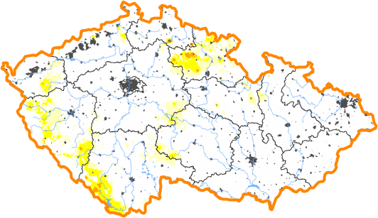 Intenzita sucha - 24. leden 2021