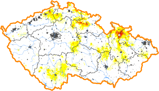 Intenzita sucha - 13. červen 2021