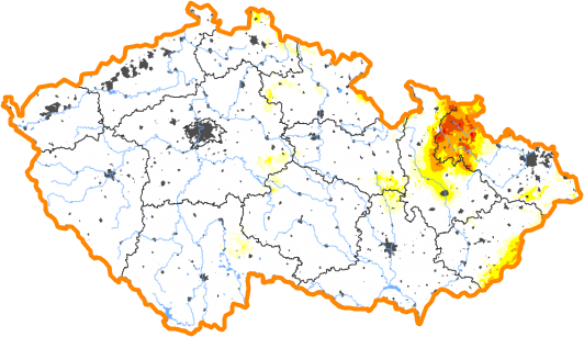 Intenzita sucha - 27. červen 2021