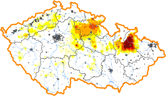 Intenzita sucha - 2. leden 2022