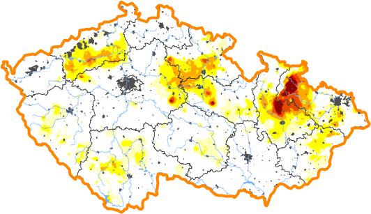 Intenzita sucha - 30. leden 2022