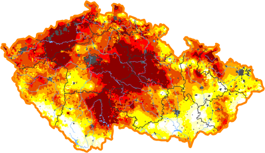 Intenzita sucha - 19. červen 2022