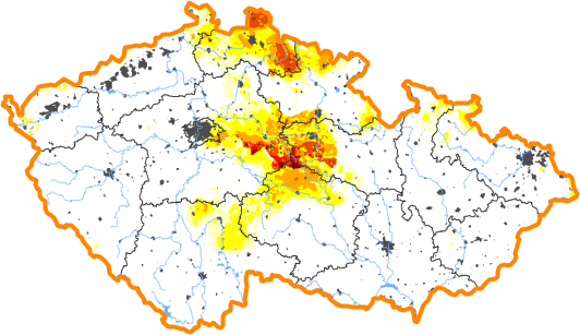 Intenzita sucha - 16. červen 2024