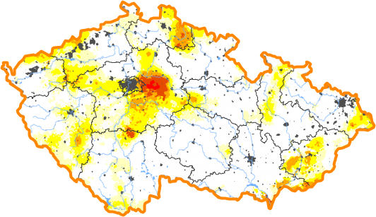 Intenzita sucha - 21. červenec 2024