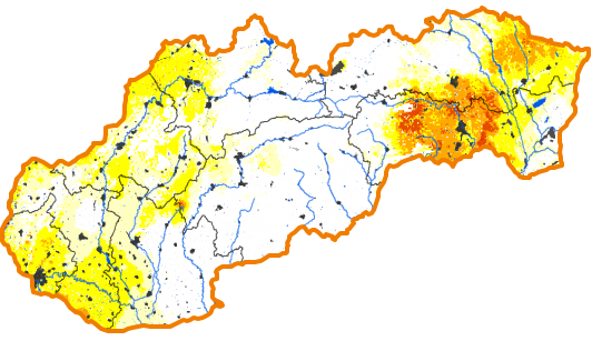 Intenzita sucha - 3. september 2017