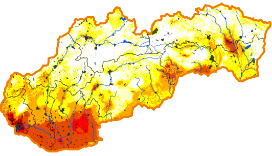 Intenzita sucha - 15. máj 2022