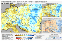 Index půdní vláhy - Evropa - 8. červenec 2018