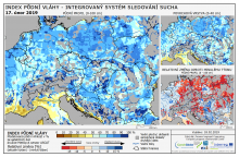 Index půdní vláhy - Evropa - 17. únor 2019