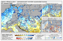 Index půdní vláhy - Evropa - 6. prosinec 2020