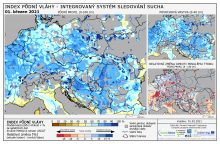 Index půdní vláhy - Evropa - 28. únor 2021