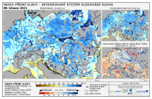 Index půdní vláhy - Evropa - 7. březen 2021