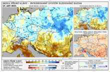 Index půdní vláhy - Evropa - 12. září 2021