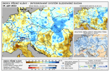 Index půdní vláhy - Evropa - 18. září 2022