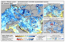 Index půdní vláhy - Evropa - 4. prosinec 2022