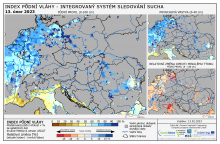 Index půdní vláhy - Evropa - 12. únor 2023