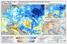 Index půdní vláhy - Evropa - 23. duben 2023