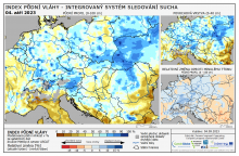 Index půdní vláhy - Evropa - 3. září 2023