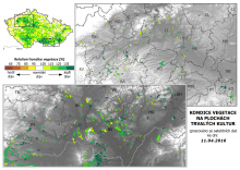 Vegetace trvalých kultur - 3. duben 2016