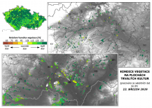 Vegetace trvalých kultur - 22. březen 2020